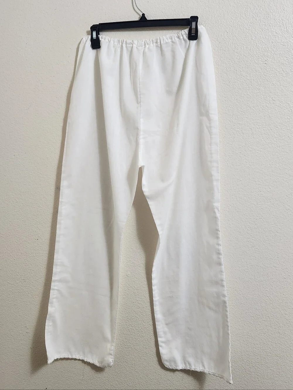 VTG 70s White Cotton Pajama Set M Embroidered Lace Eyelet Prairie Cottagecore